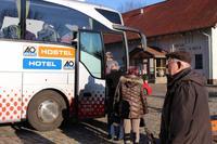 Einsteigen zur Abfahrt nach Berlin