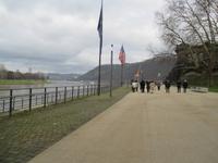 Auf dem Weg zum Deutschen Eck in Koblenz