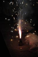 Feuerwerk auch bei uns vor dem Hotel - Beispiele der unzähligen Knaller