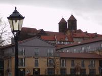 Blick zur Quedlinburger stiftskirche