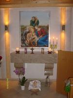 in der kleinen Kapelle des Hotels