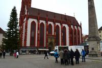043 Würzburg - Marktplatz mit Südportal der Marienkapelle