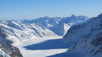 0045 Ausflug zum Jungfraujoch - auf der Sphinx - Blick über den Aletschgletscher