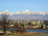 Blick von Poprad auf die Hohe Tatra