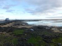 Blick zu Holy Island