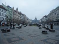 Wenzelsplatz mit Blick aufs Nationalmuseum, Prag
