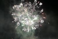 Feuerwerk am Strand