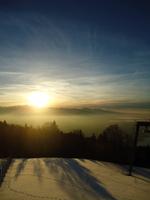 Sonnenuntergang hinter dem Säntis