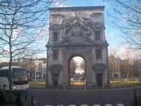 Während der Stadtrundfahrt in Antwerpen