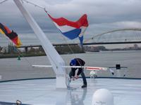 Steuermann Edgar in Aktion