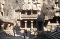 im Kailash-Tempel von Ellora