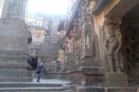 im Kailash-Tempel von Ellora