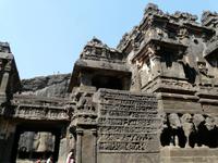 im Kailash-Tempel von Ellora