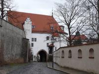 der alte Renaissance-Eingang zum Schloss Altenbuirg
