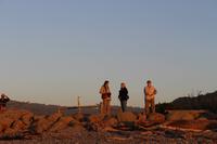 Beim Sonnenuntergang