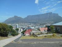 Kapstadt (Stadtteil Bo-Kaap - Blick zum Tafelberg)