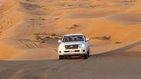 Wahiba Sands - Fahrt in den Sonnenuntergang