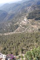 Blick vom Castell d´Alaró auf unser Mittags-Restaurant