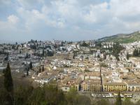 Blick über Granada von der Alhambra aus
