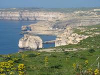 blick auf die Dwejra Bucht mit dem ,,Blauen Auge