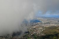 Blick vom Tafelberg mit Tischtuch