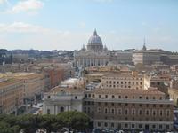 Besichtigung der Engelsburg (Blick auf die Peterskirche)