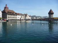 Luzern Rathaus, die berühmte Kapellenbrücke, der Wasserturm