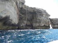 Dort konnten wir die eindrucksvollen Klippen auch mal von unten bestaunen.