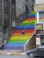 Regenbogen-Treppen