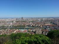 Lyon - Blick vom Fourviere-Hügel in Richtung Saone