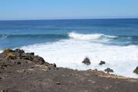 Unruhige See am Leuchtturm Fuencaliente