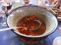 Es gab Gulaschsuppe,...