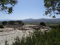 Blick auf die Ruinen des Königspalastes von Festos