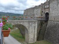 Zugbrücke zur Festung in Agropoli