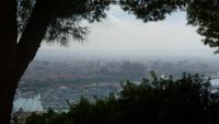 Diesige Sicht auf die Stadt La Palma
