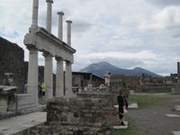 Pompej mit Vesuv