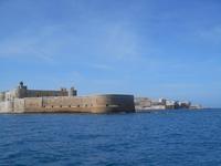 Schifffahrt in Syrakus (Castello Maniace)