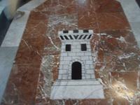 Wappen der Normannen im Fußboden des Domes