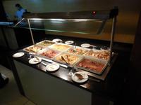 Ein Teil des Abendessen-Buffets