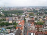 Stadtansicht von oben.