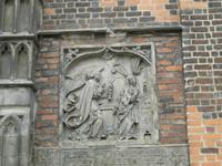 Außenwand der Kirche St. Elisabeth.