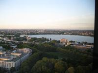 Blick vom Hotel auf HH