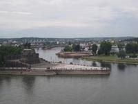 Deutsches Eck, aus der Seilbahn aufgenommen 