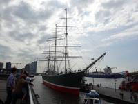 das Segelschiff Rickmer Rickmers im Hafen