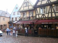 Riquewihr im Gewitterregen