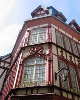 Blick auf ein typisches Haus in Rouen