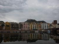 Altstadt von Bosa über den Temo