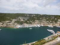 Blick in den Naturhafen von Bonifacio