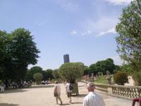 Jardin de Luxembourg mit Montparnass im Blick