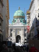 Wien  -  Blick zum Michaelertor vom Kohlmarkt